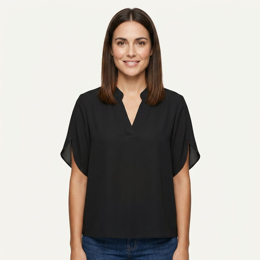 Top Estructurado Sin Mangas Elegante