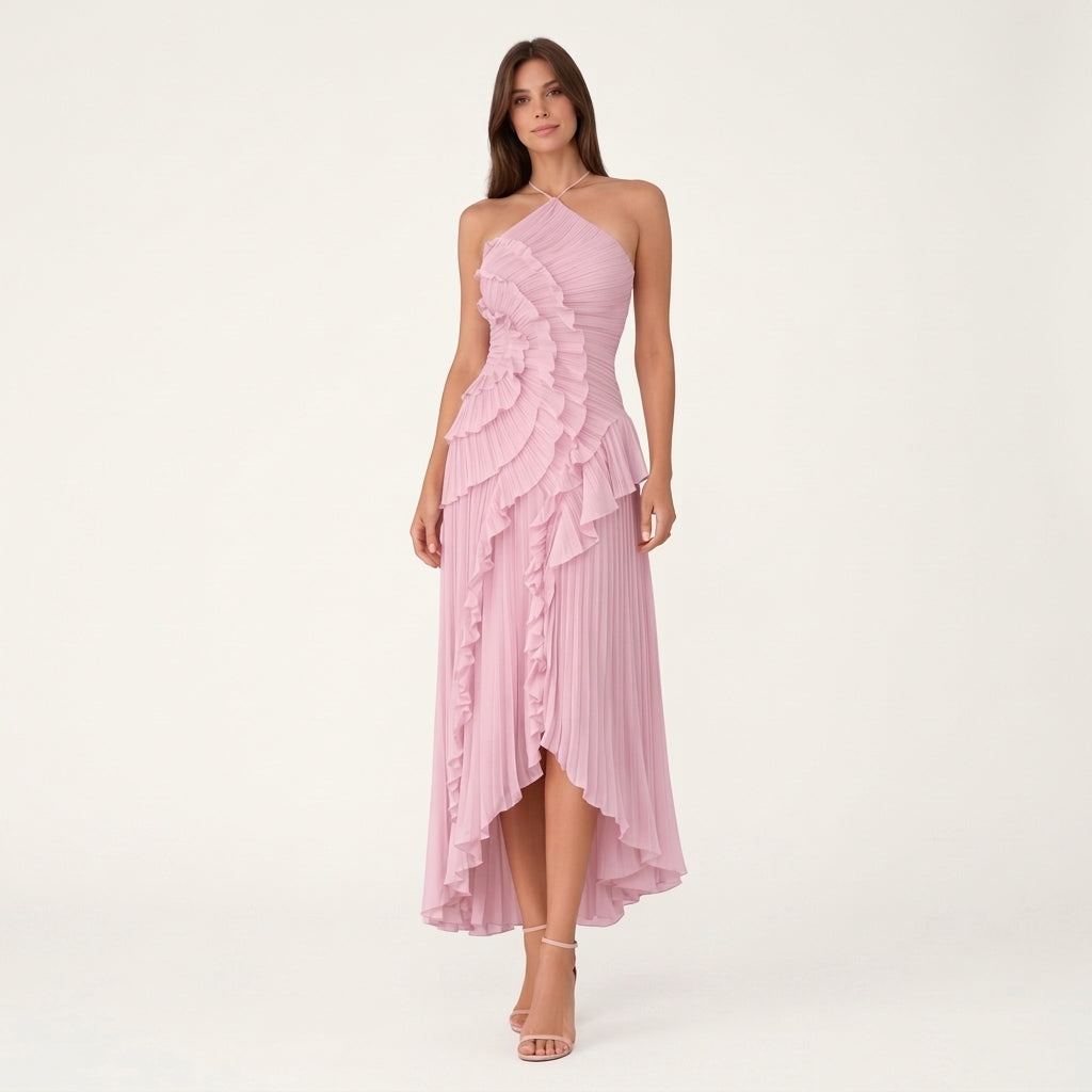 Vestido Largo Halter Rizardo