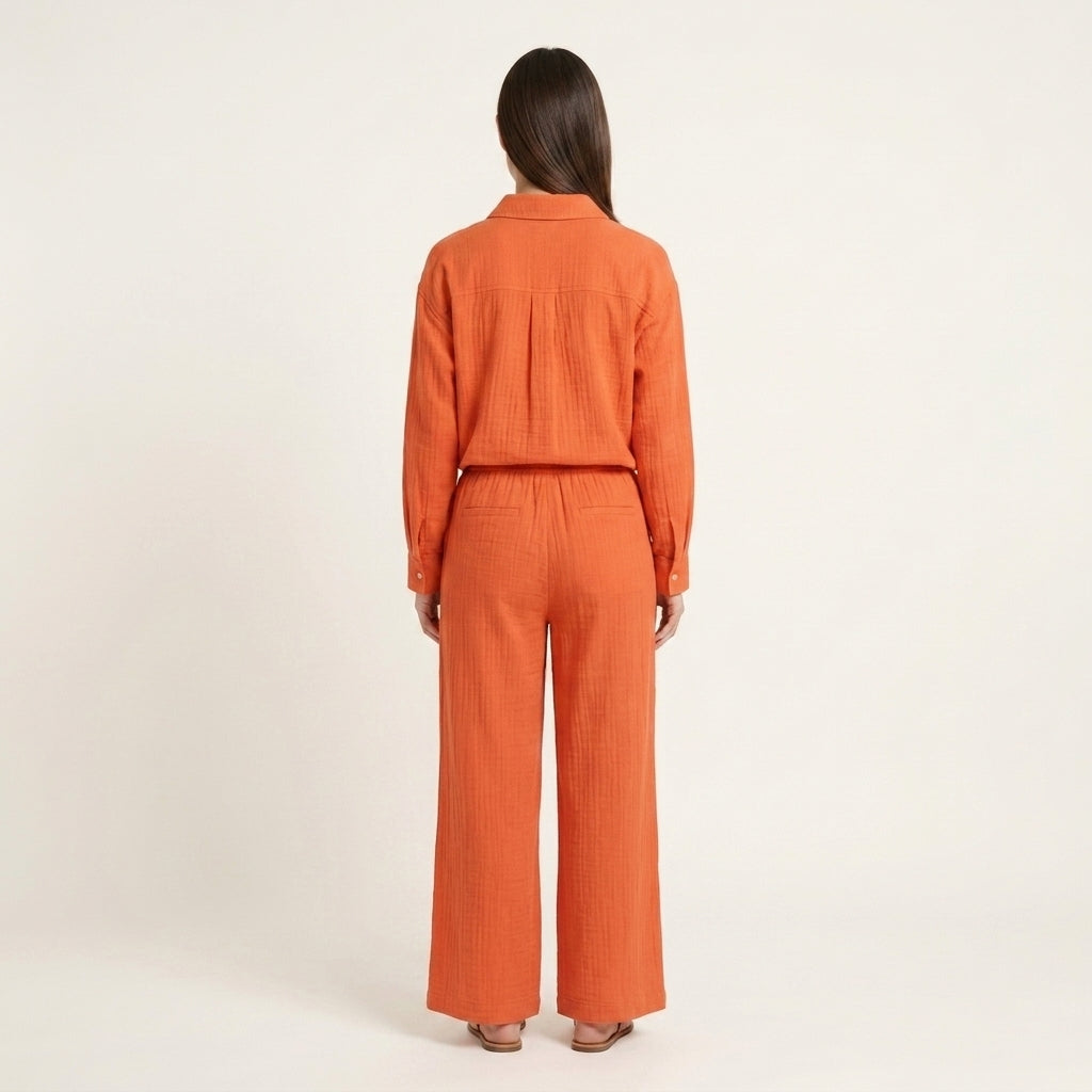 Conjunto lino verano elegante