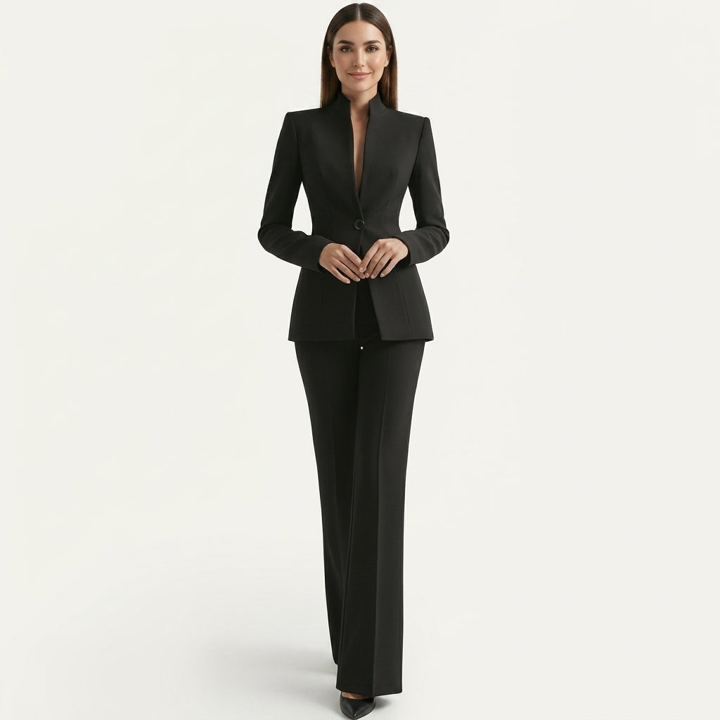Conjunto traje elegante mujer