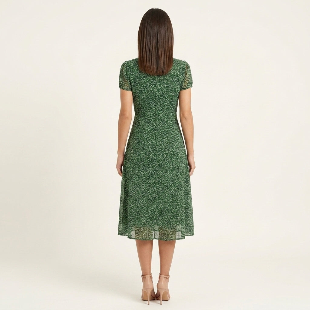 Vestido Línea A Fluido