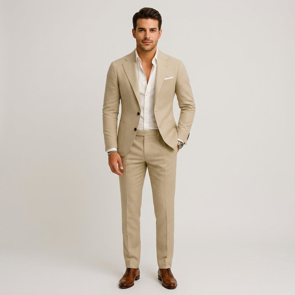 Traje ligero lino verano