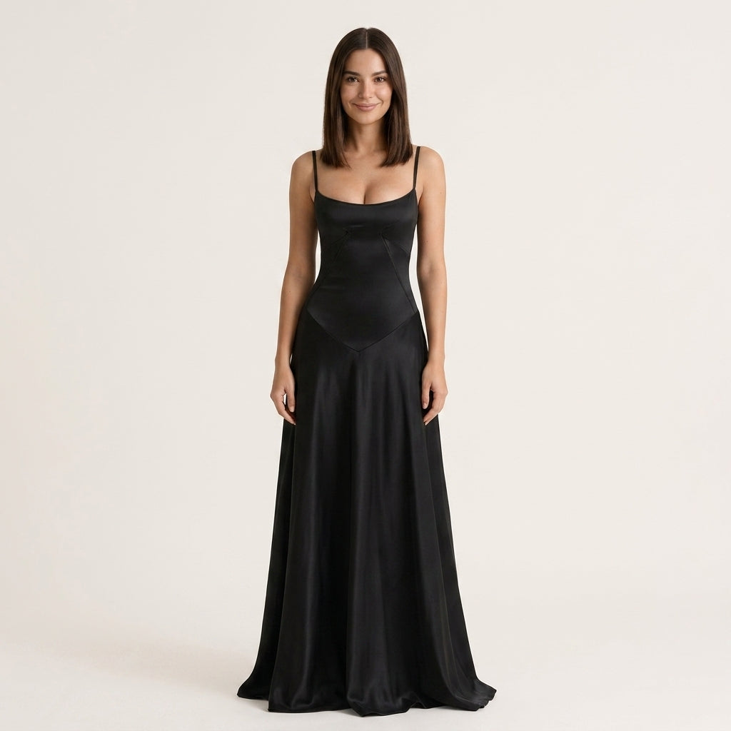 Vestido Largo Elegante Mujer
