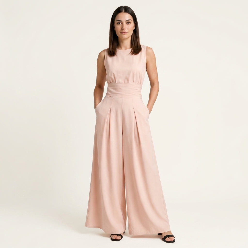 Mono Elegante de Pierna Ancha