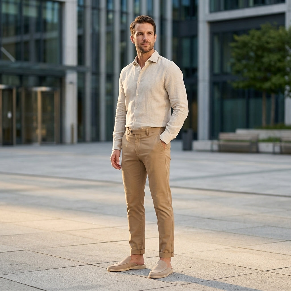 Camisa Elegante Verano Hombre