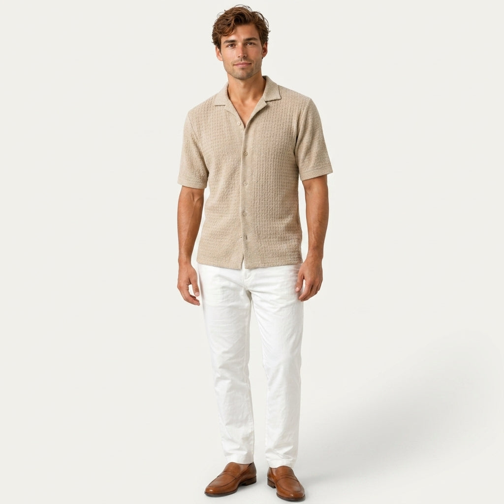 Camisa Elegante Verano Hombre