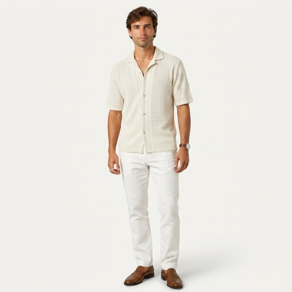 Camisa Elegante Verano Hombre