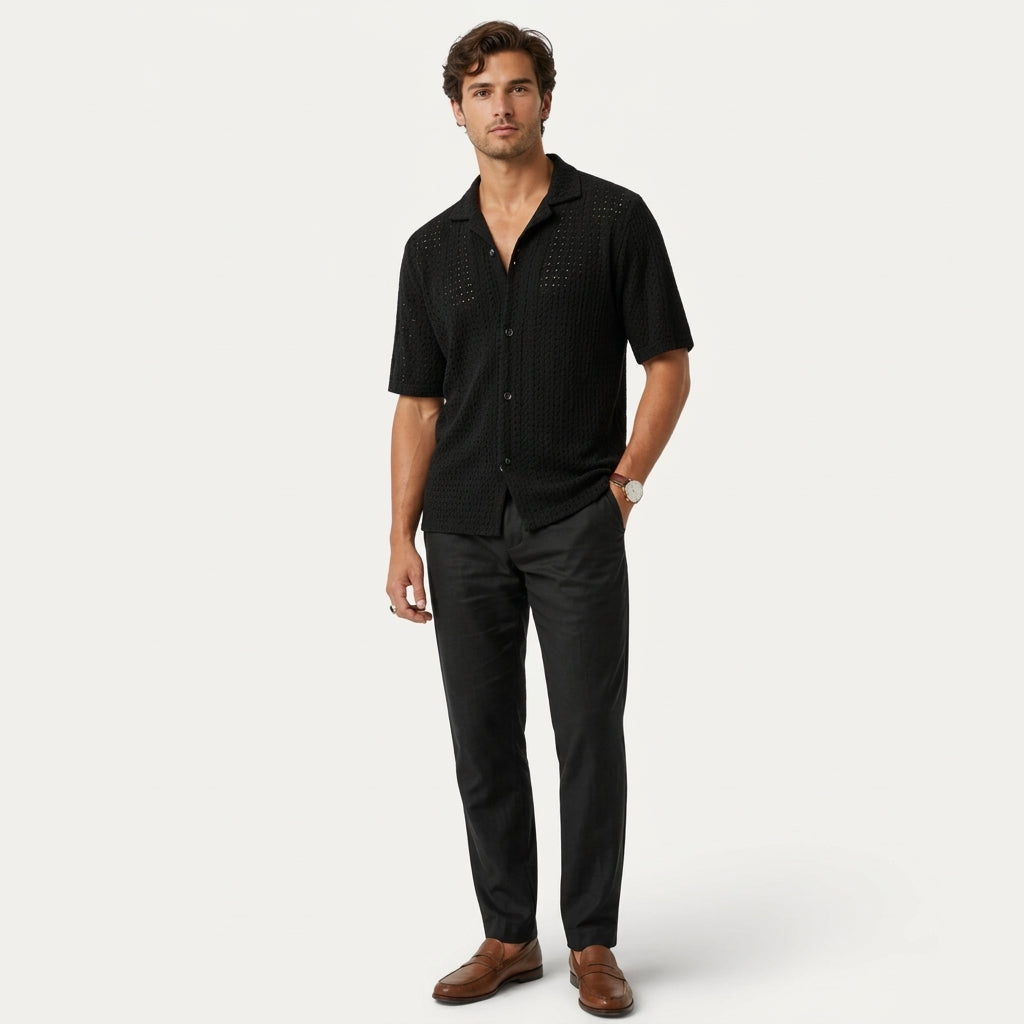 Camisa Elegante Verano Hombre