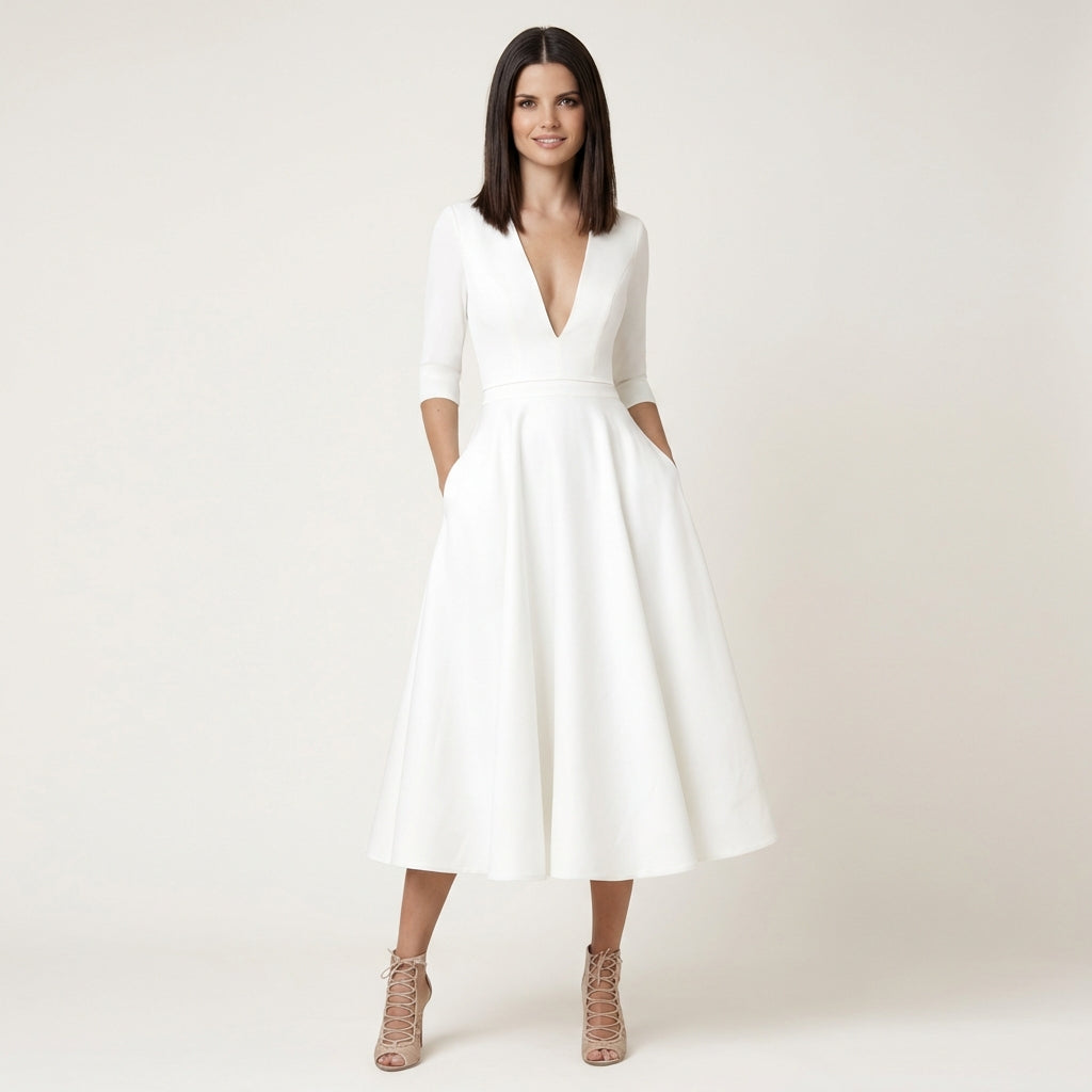 Vestido midi elegante