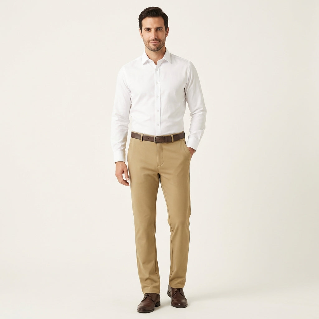 Pantalones Negocios Hombre Elásticos