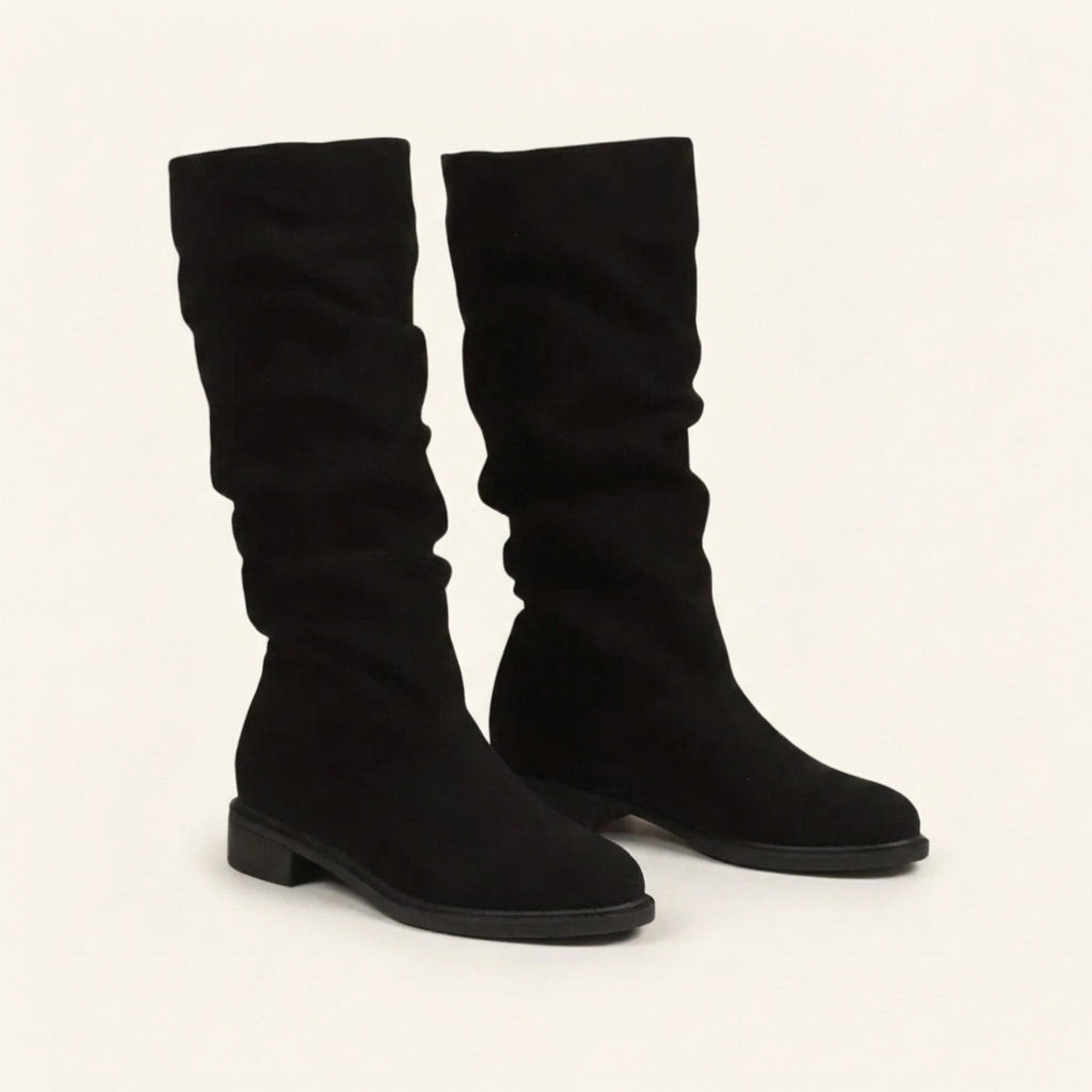 Botas holgadas de media caña para mujer