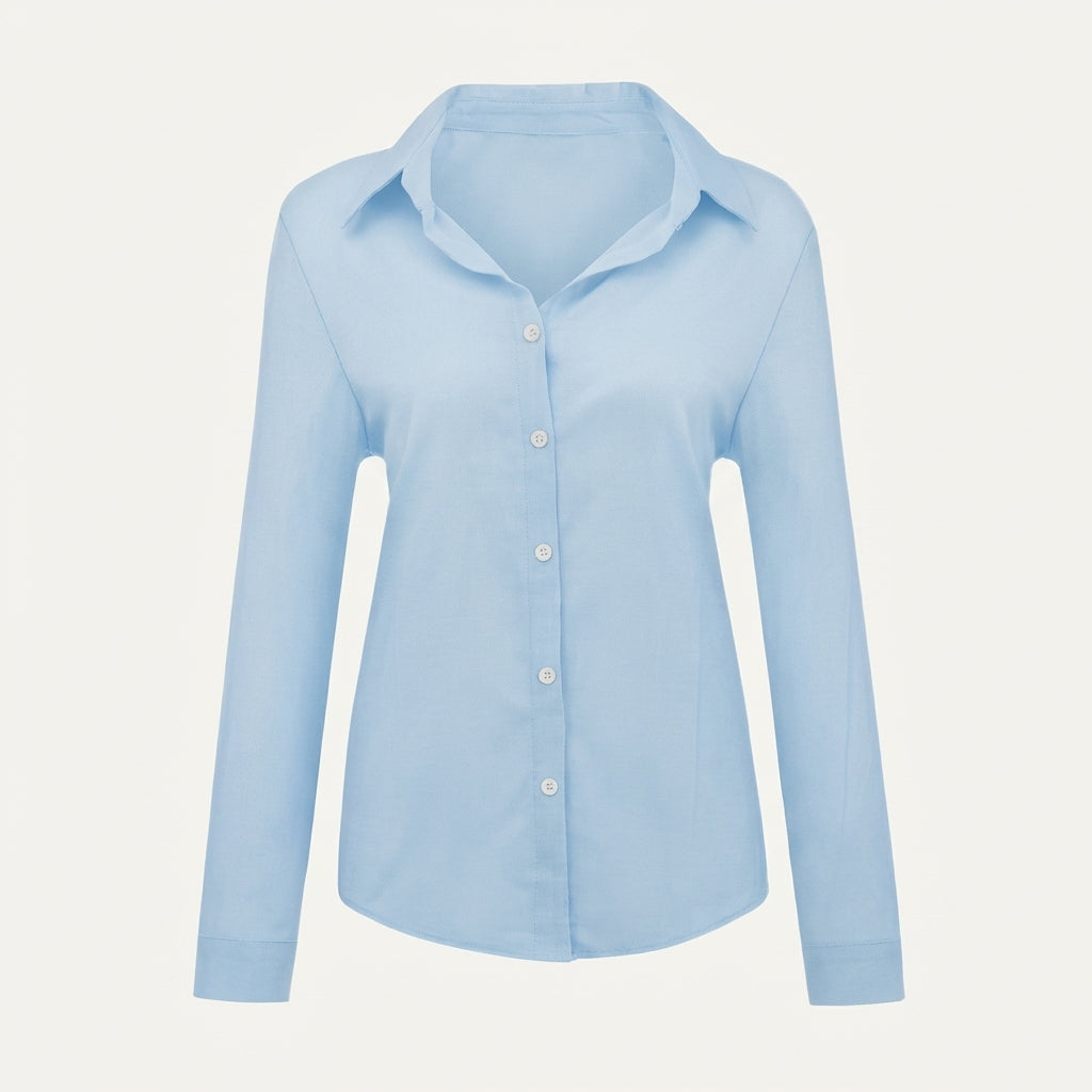 Camisa de manga larga holgada