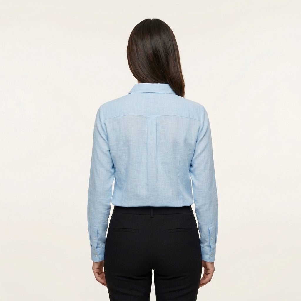 Camisa de manga larga holgada