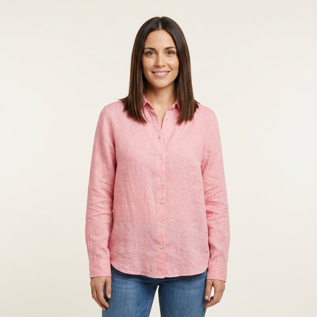 Camisa de manga larga holgada