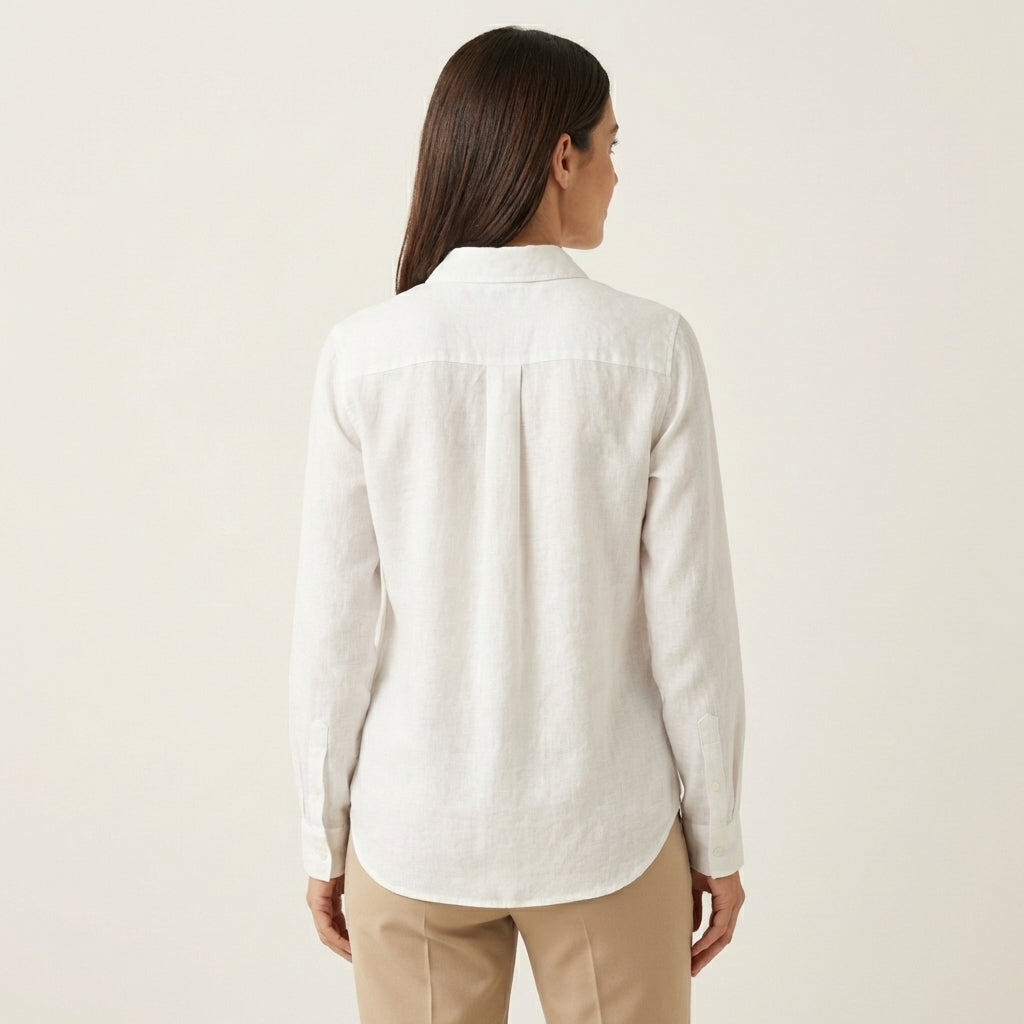 Camisa de manga larga holgada