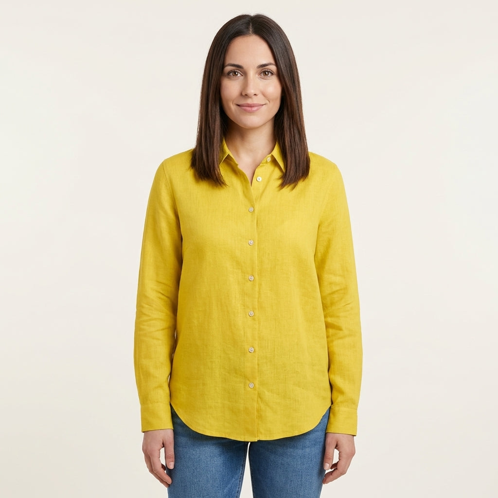 Camisa de manga larga holgada