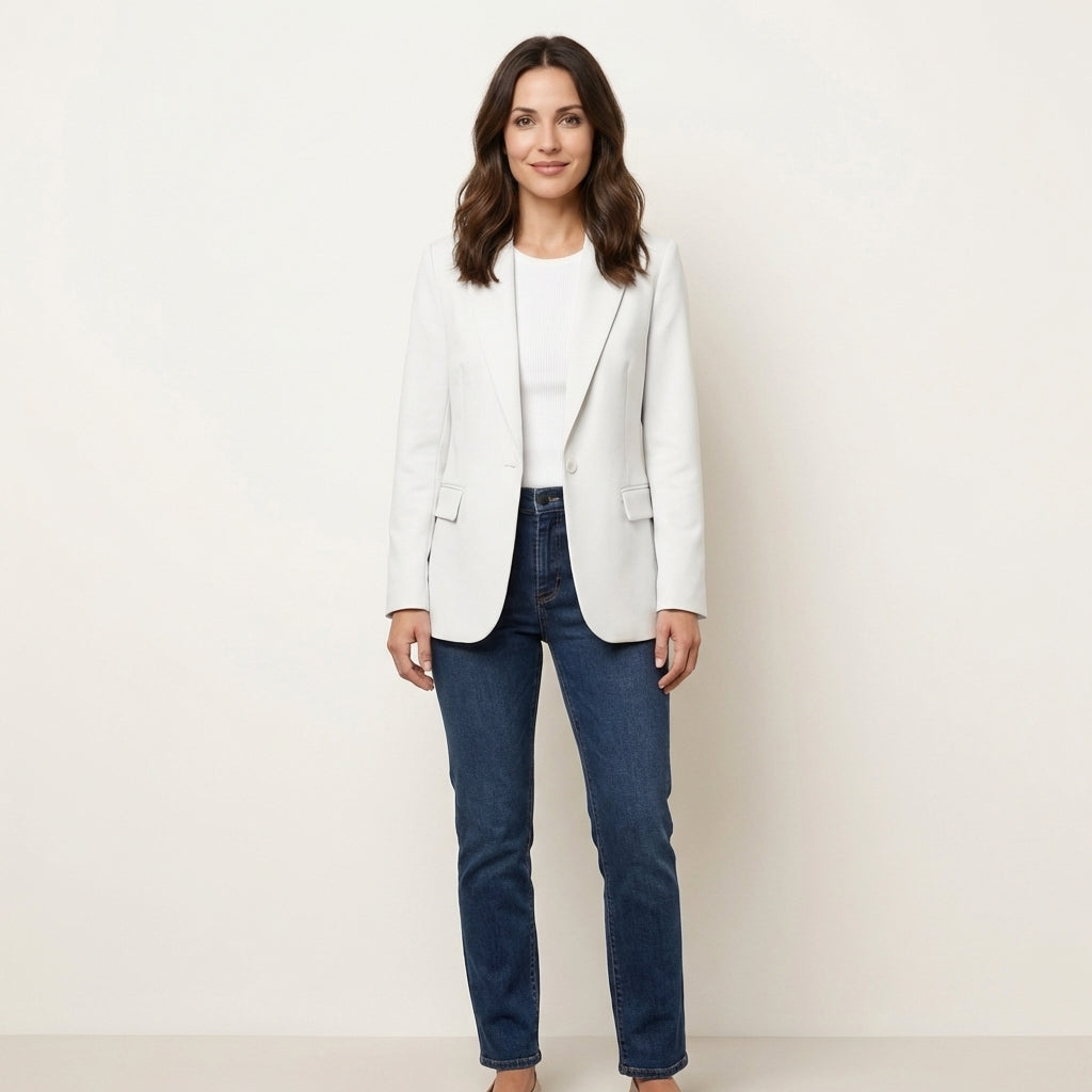Blazer Cashmere Mujer Elegante