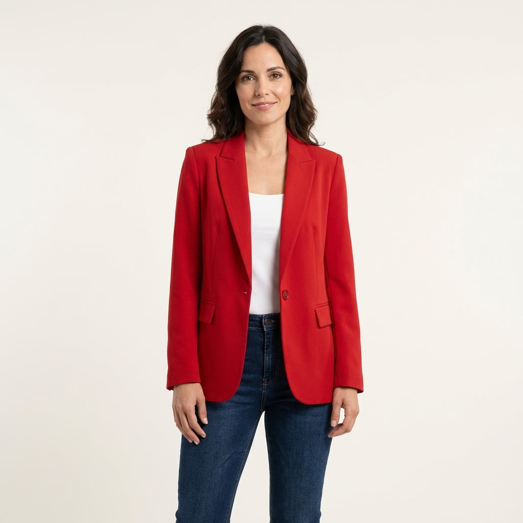 Blazer Cashmere Mujer Elegante