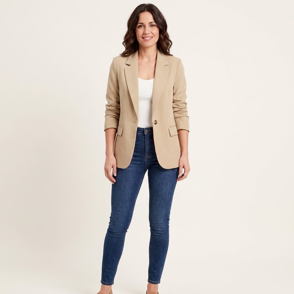 Blazer Cashmere Mujer Elegante