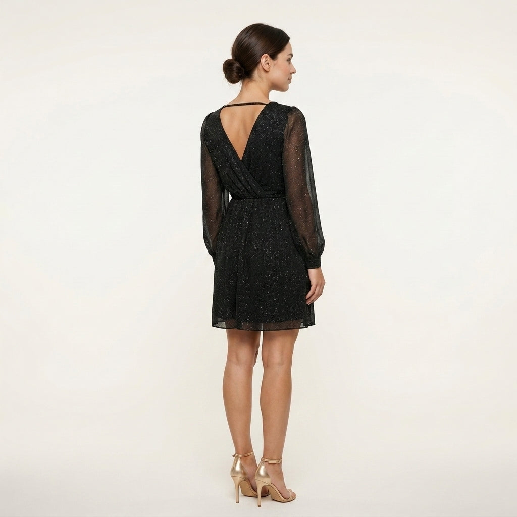 Vestido Mini Brillo Elegante