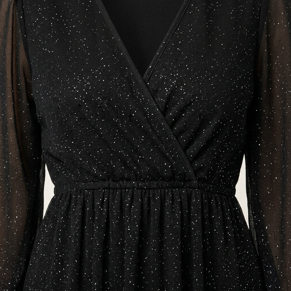Vestido Mini Brillo Elegante