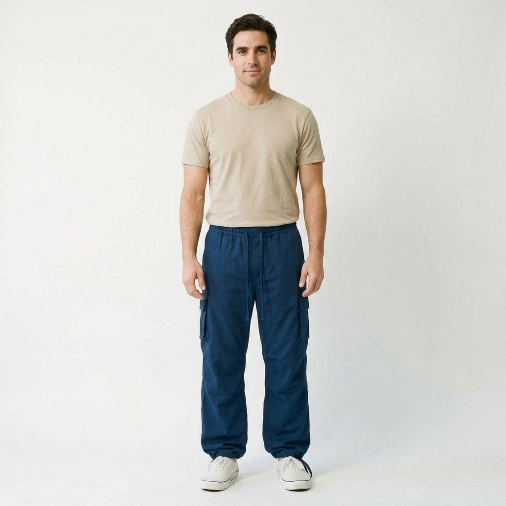 Pantalones cargo cómodos hombre