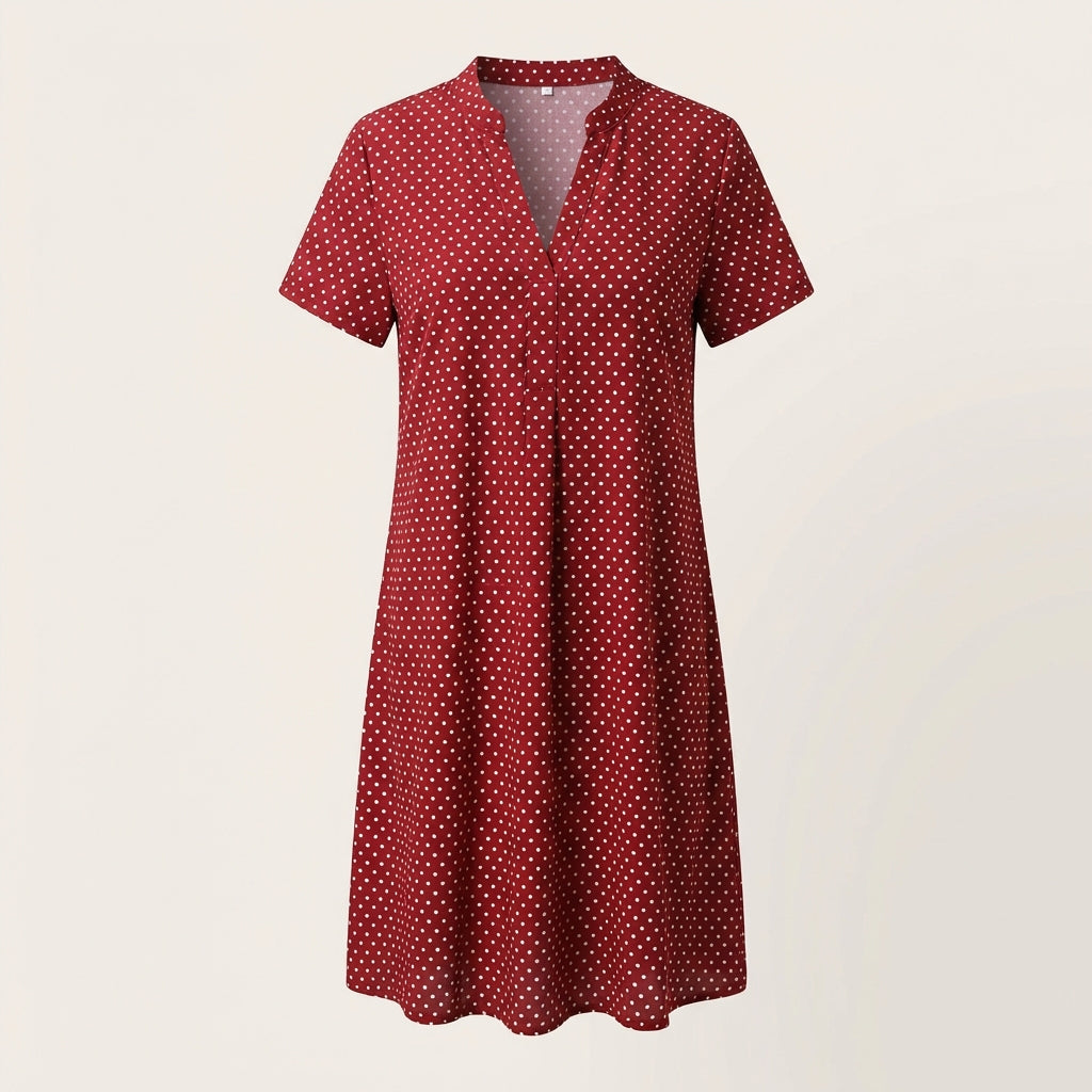 Vestido Camisa Manga Corta