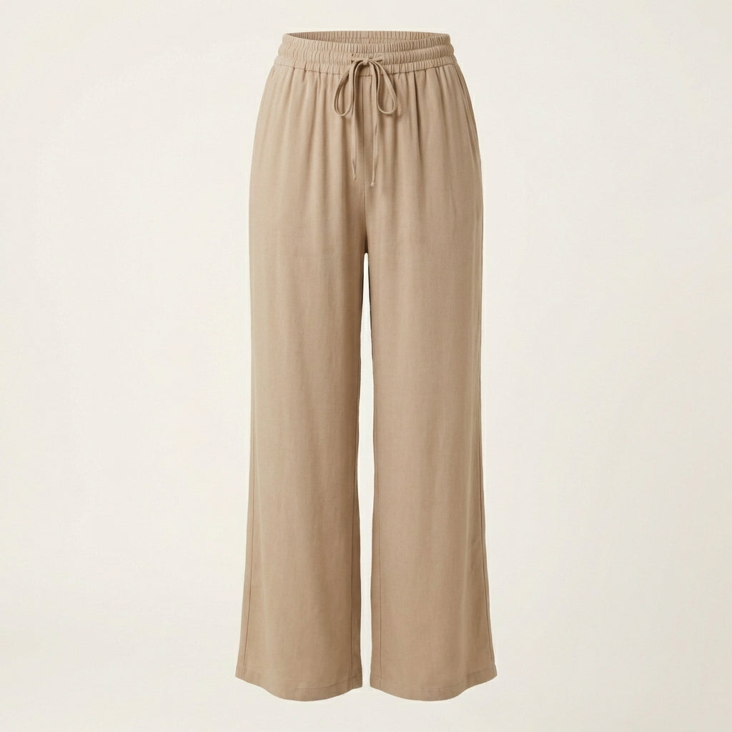 Pantalones Anchos de Cintura Alta