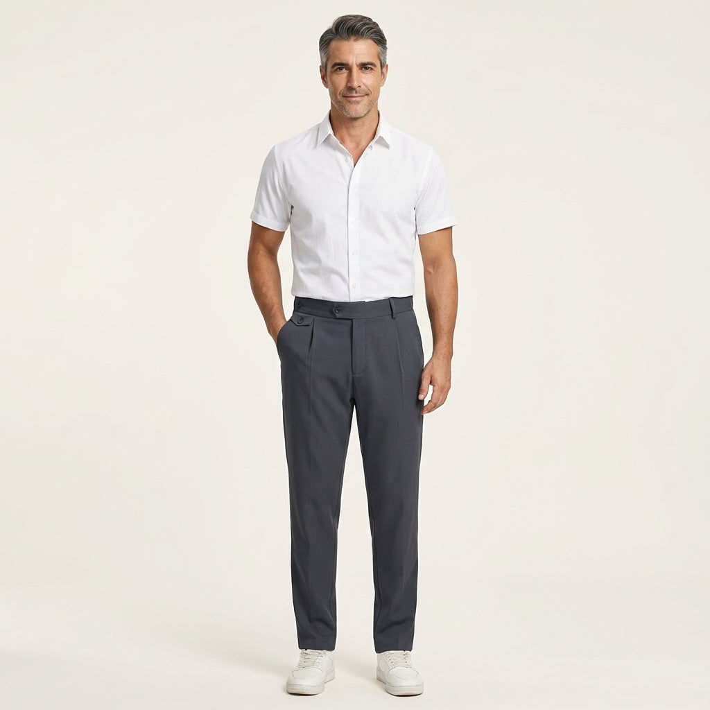 Pantalones Casuales Relajados Hombre