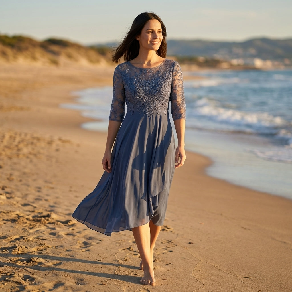 Vestido Encaje Elegante