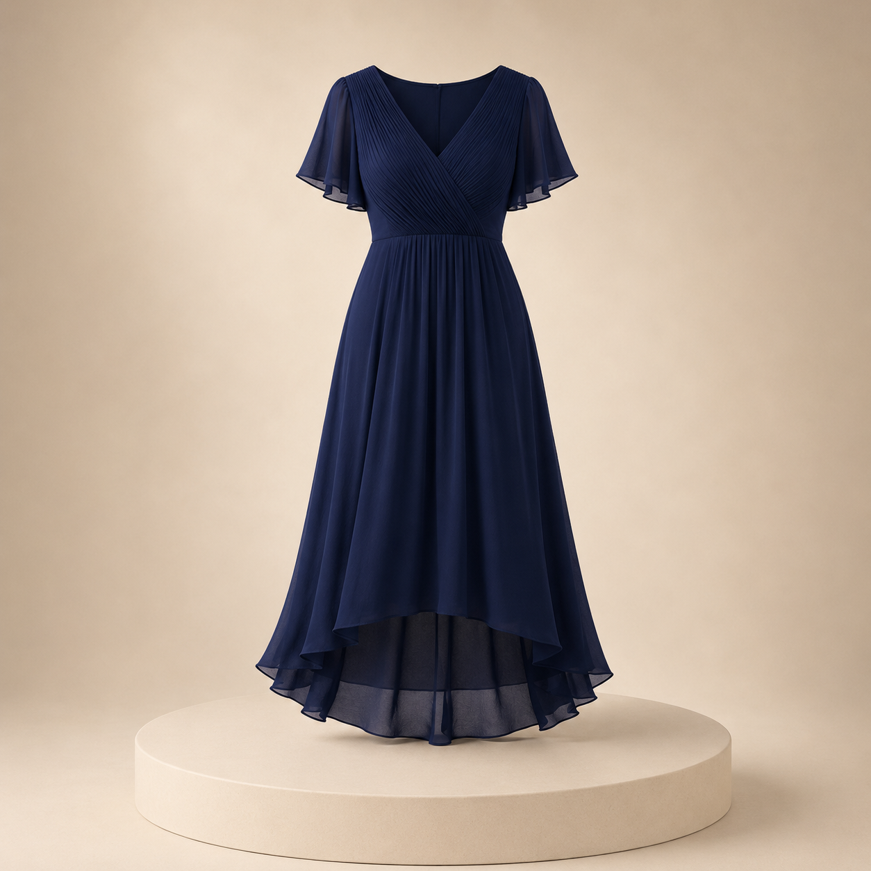 Vestido Chifón High-Low Mujer