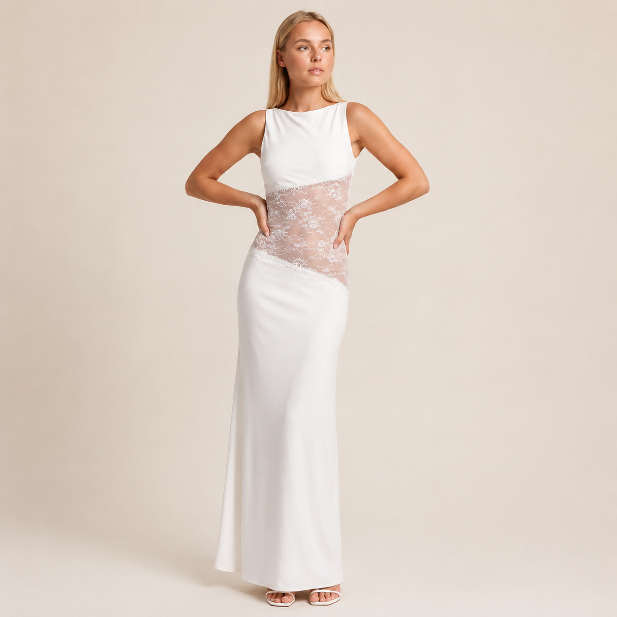 Vestido Maxi Elegante Encaje