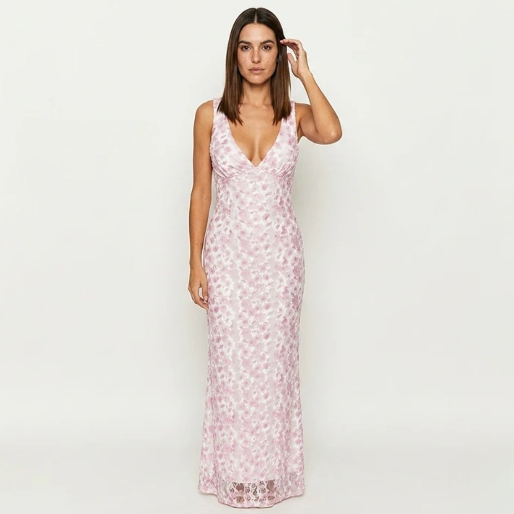 Vestido Maxi Estampado Mujer