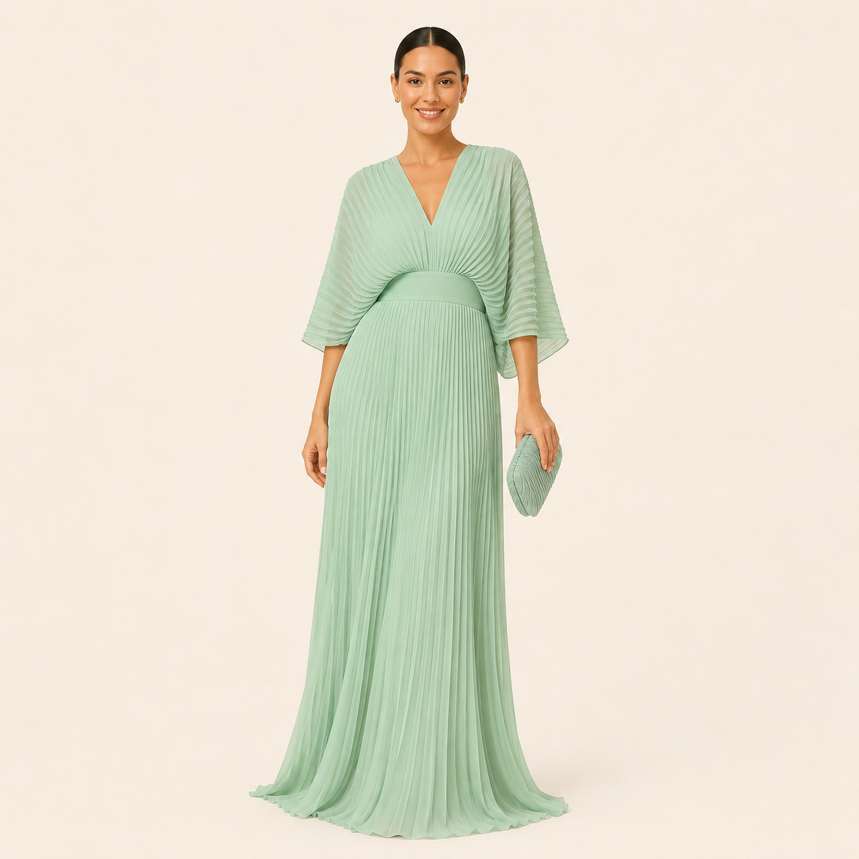 Vestido Maxi Plisado