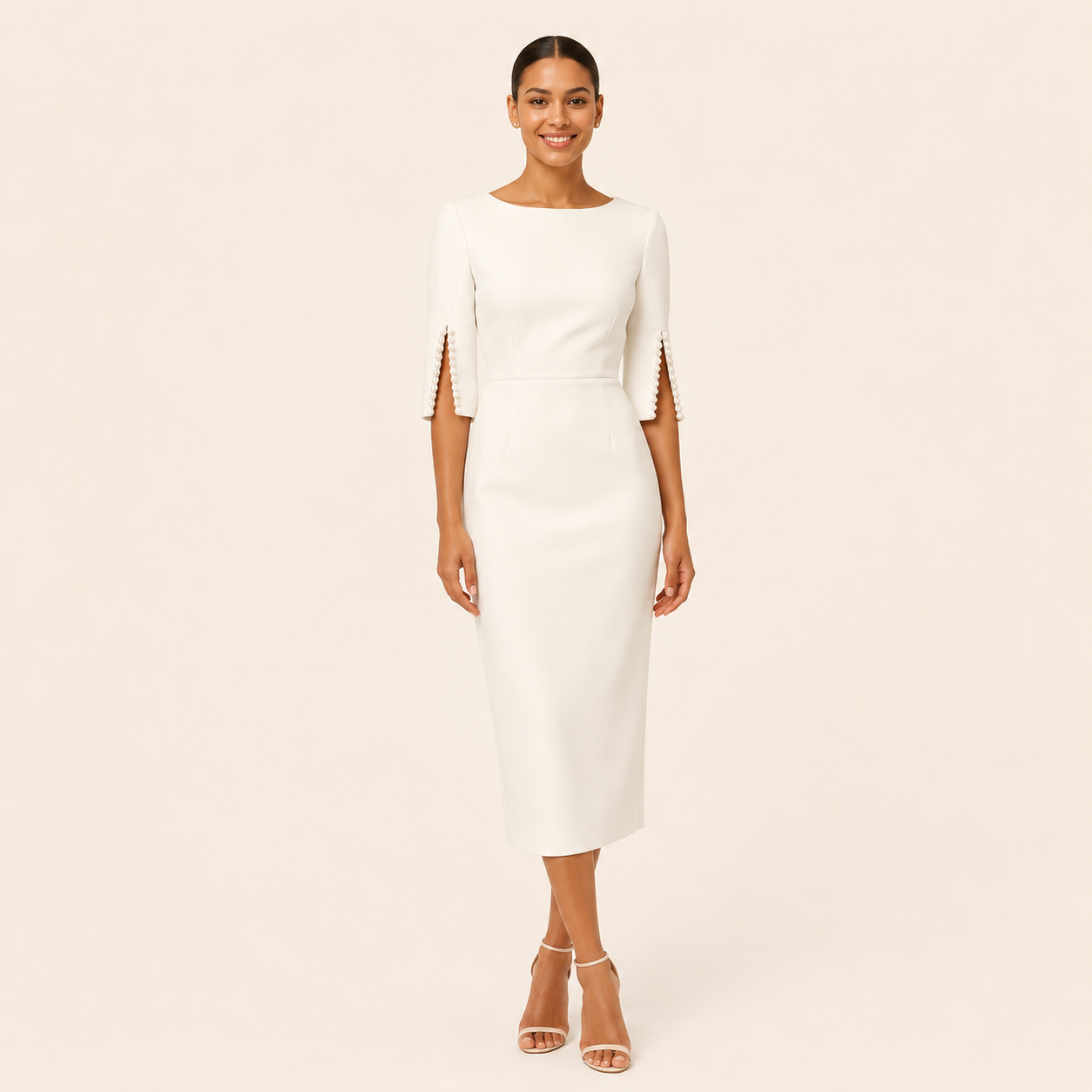 Vestido Midi Elegante Mujer